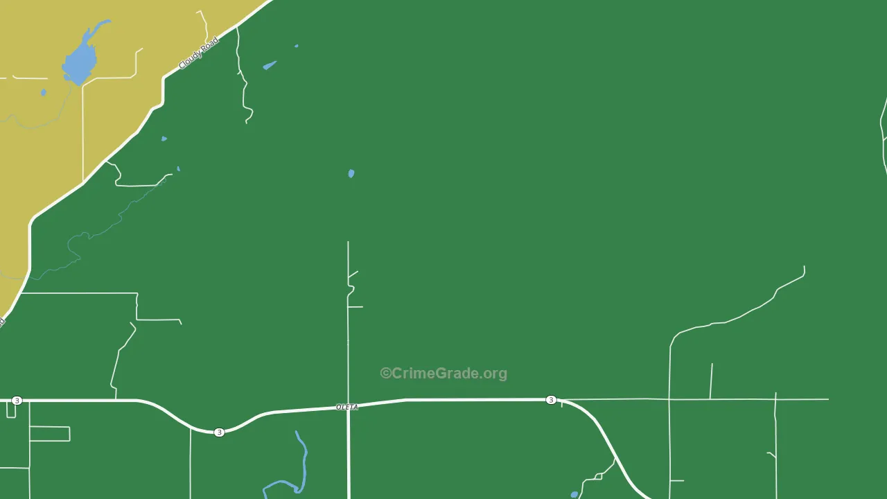 Oleta, OK Map of Vandalism Rates