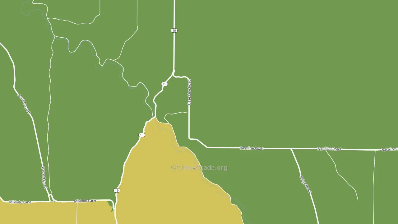 Olex, OR Map of Vandalism Rates