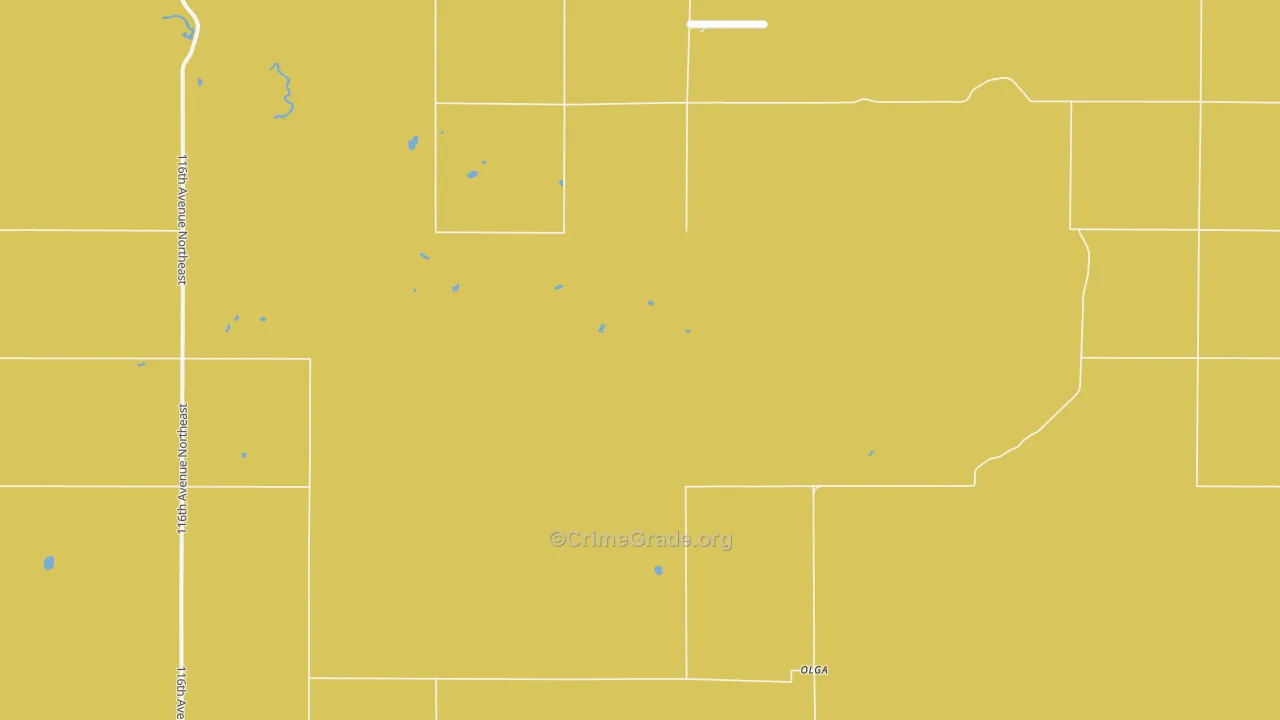 Olga, ND Map of Vandalism Rates