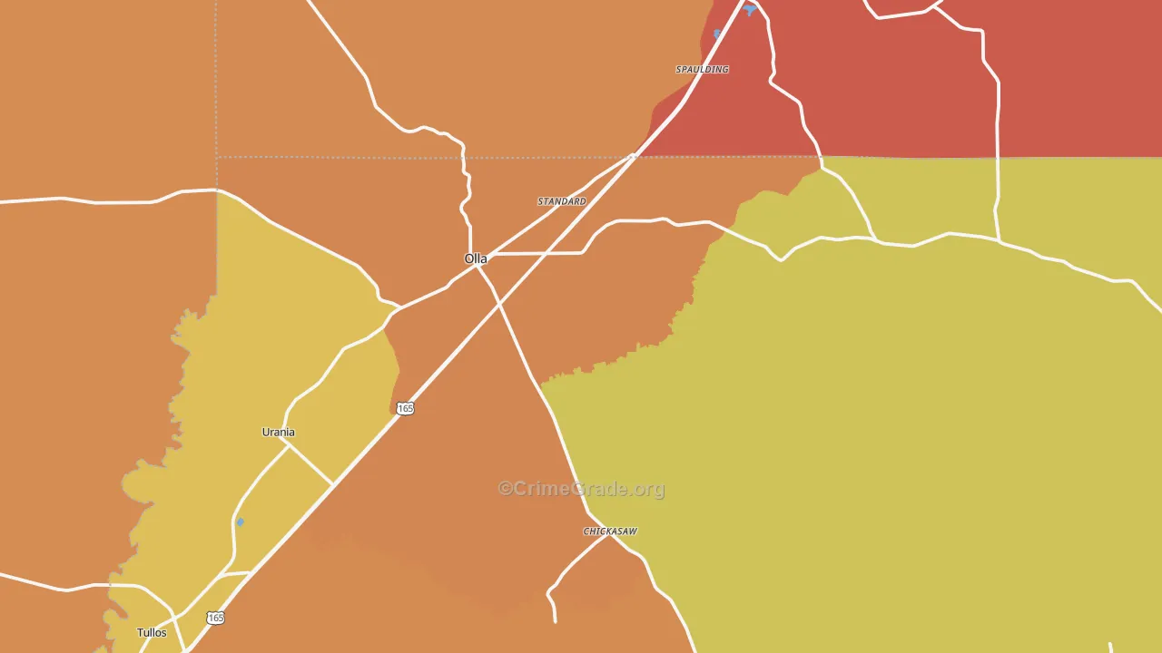 Olla, LA Map of Vandalism Rates