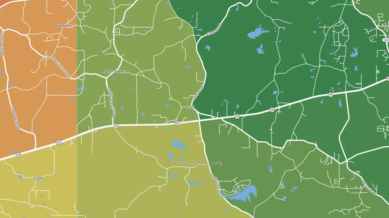Oloh, MS Map of Vandalism Rates