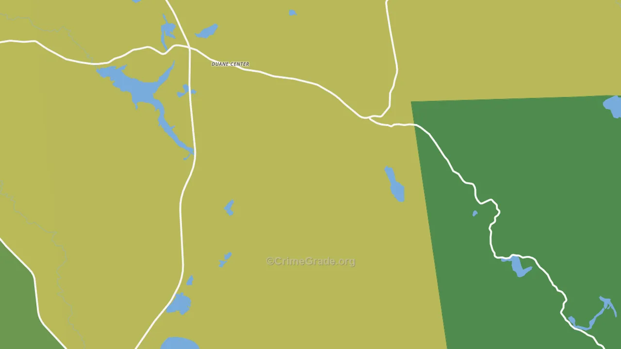 Onchiota, NY Map of Vandalism Rates
