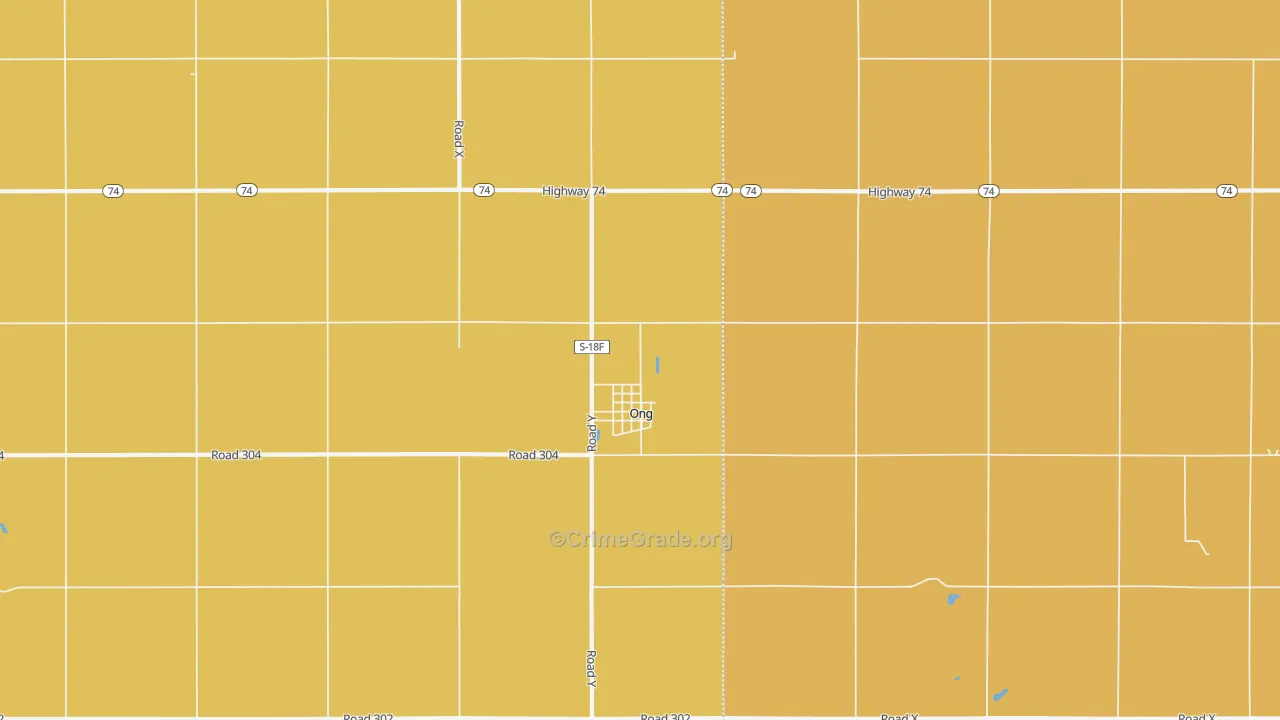 Ong, NE Map of Vandalism Rates