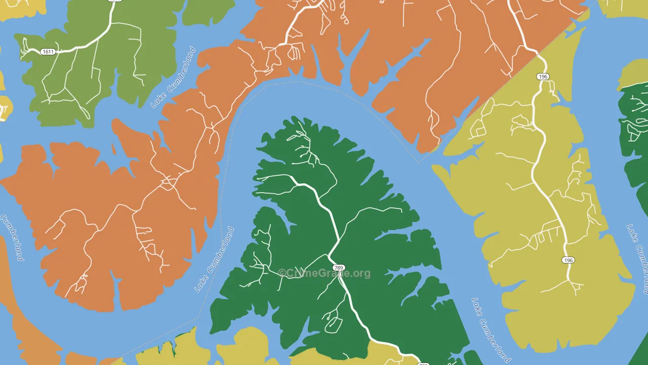Ono, KY Map of Vandalism Rates