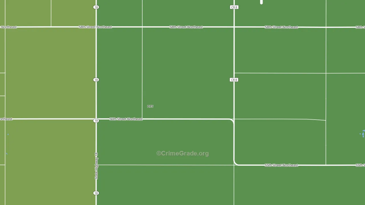 Ops, ND Map of Vandalism Rates