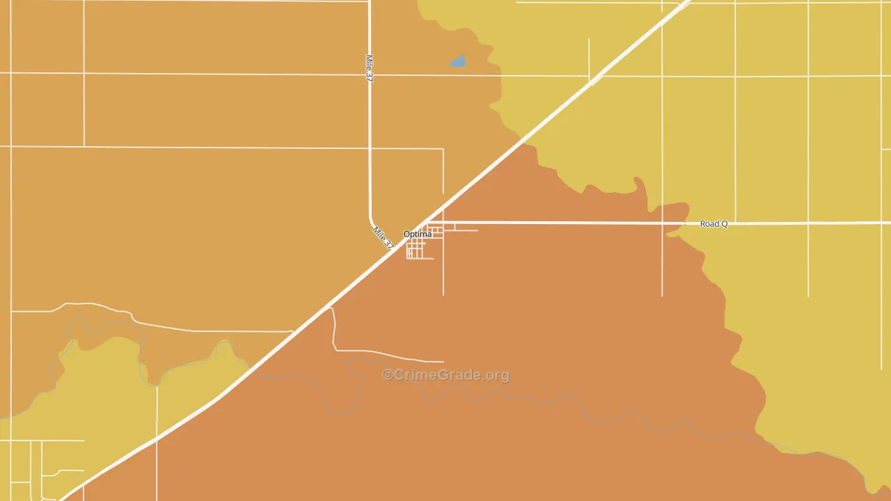 Optima, OK Map of Vandalism Rates
