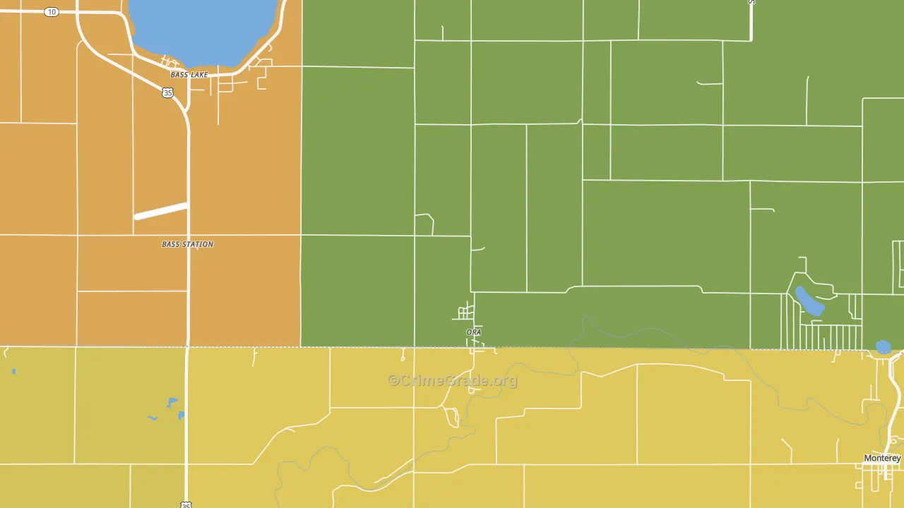 Ora, IN Map of Vandalism Rates