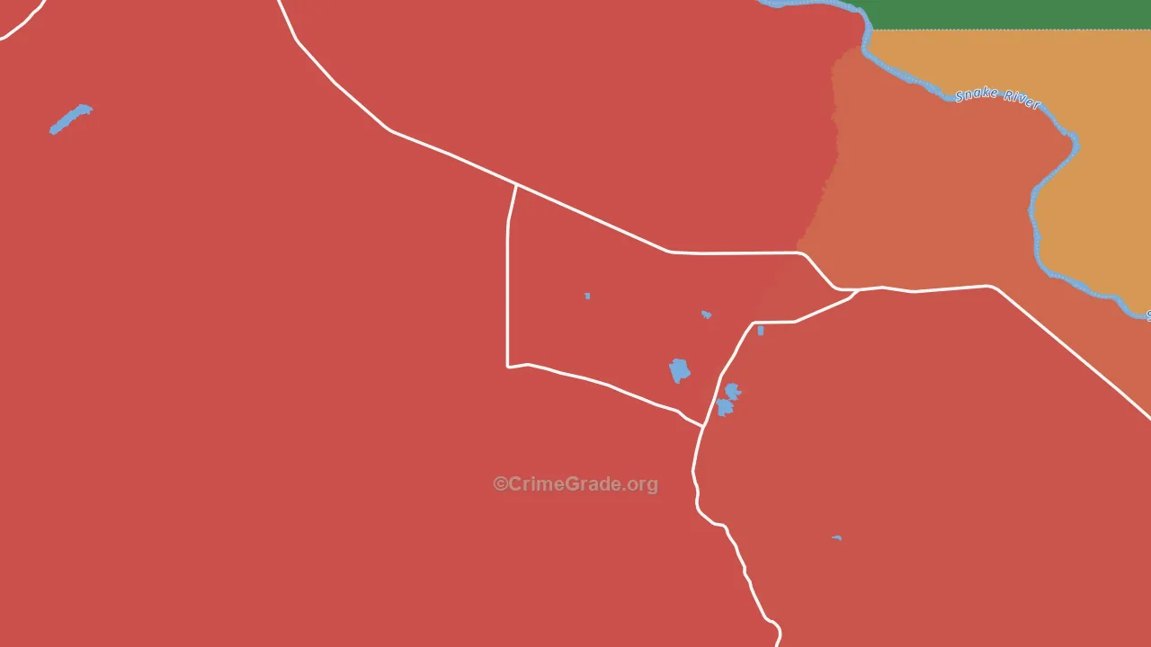 Oreana, ID Map of Vandalism Rates