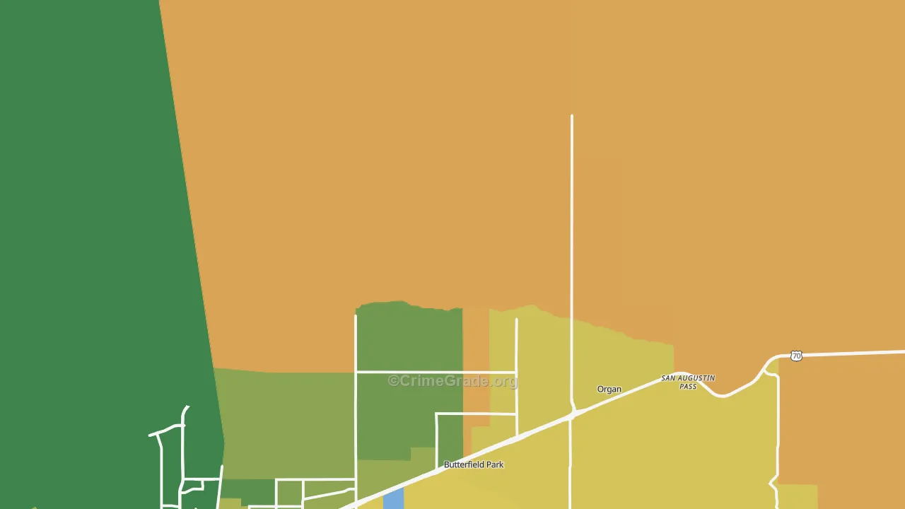 Organ, NM Map of Vandalism Rates