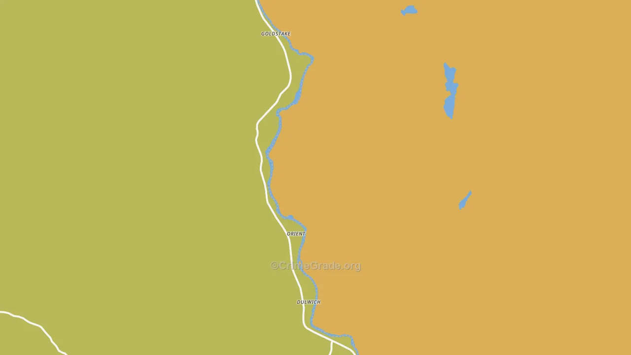 Orient, WA Map of Vandalism Rates