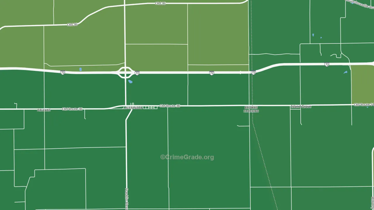Orleans, IL Map of Vandalism Rates