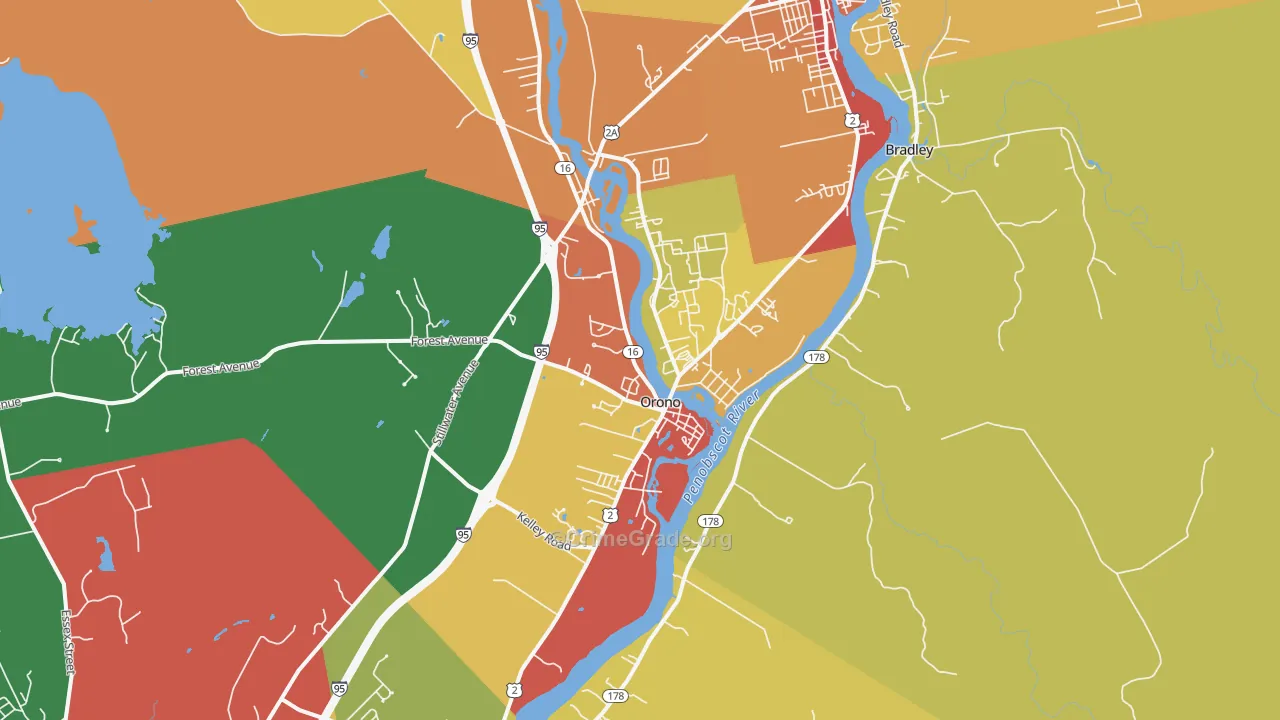 Orono, ME Map of Vandalism Rates