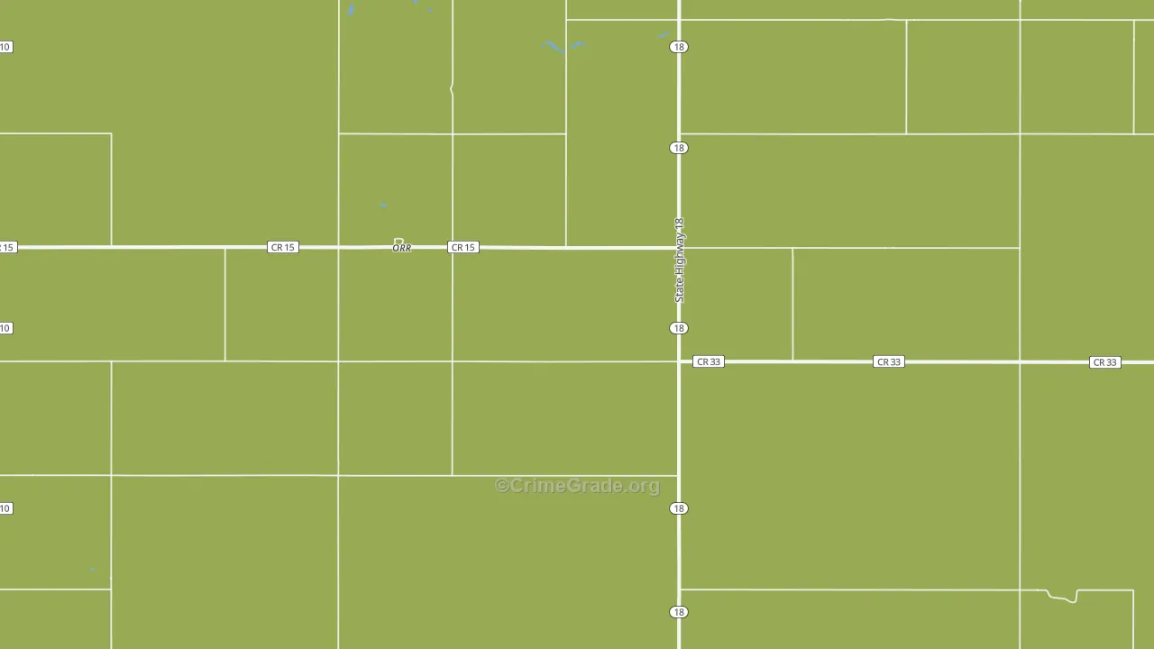 Orr, ND Map of Vandalism Rates