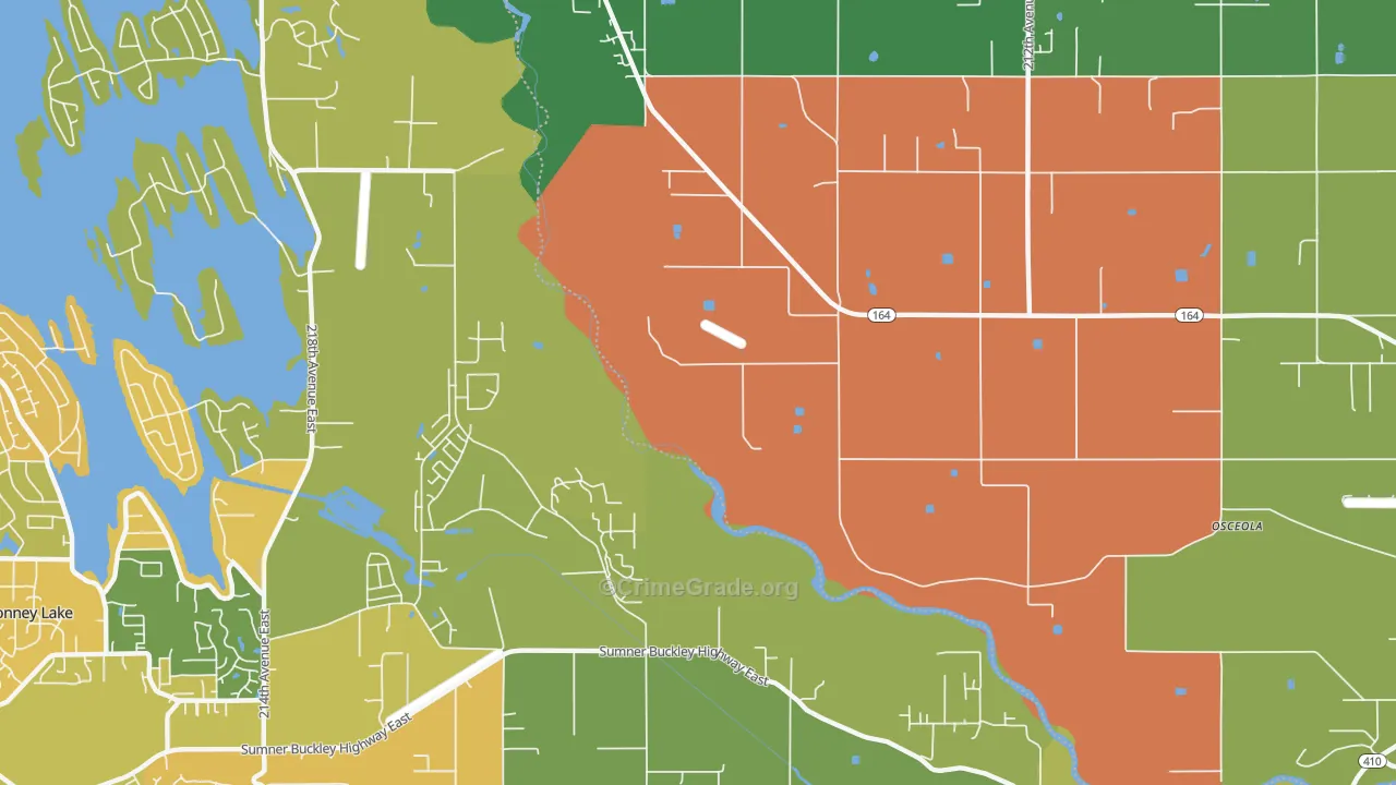 Osceola, WA Map of Vandalism Rates