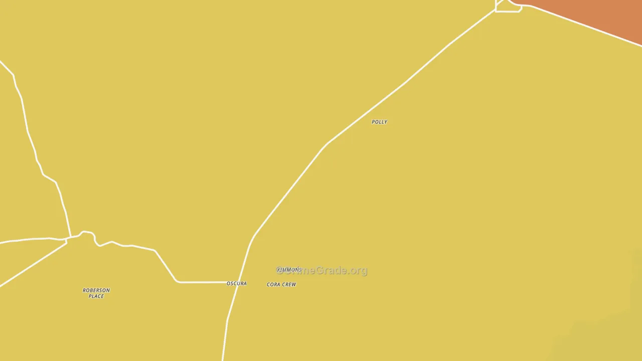 Oscura, NM Map of Vandalism Rates