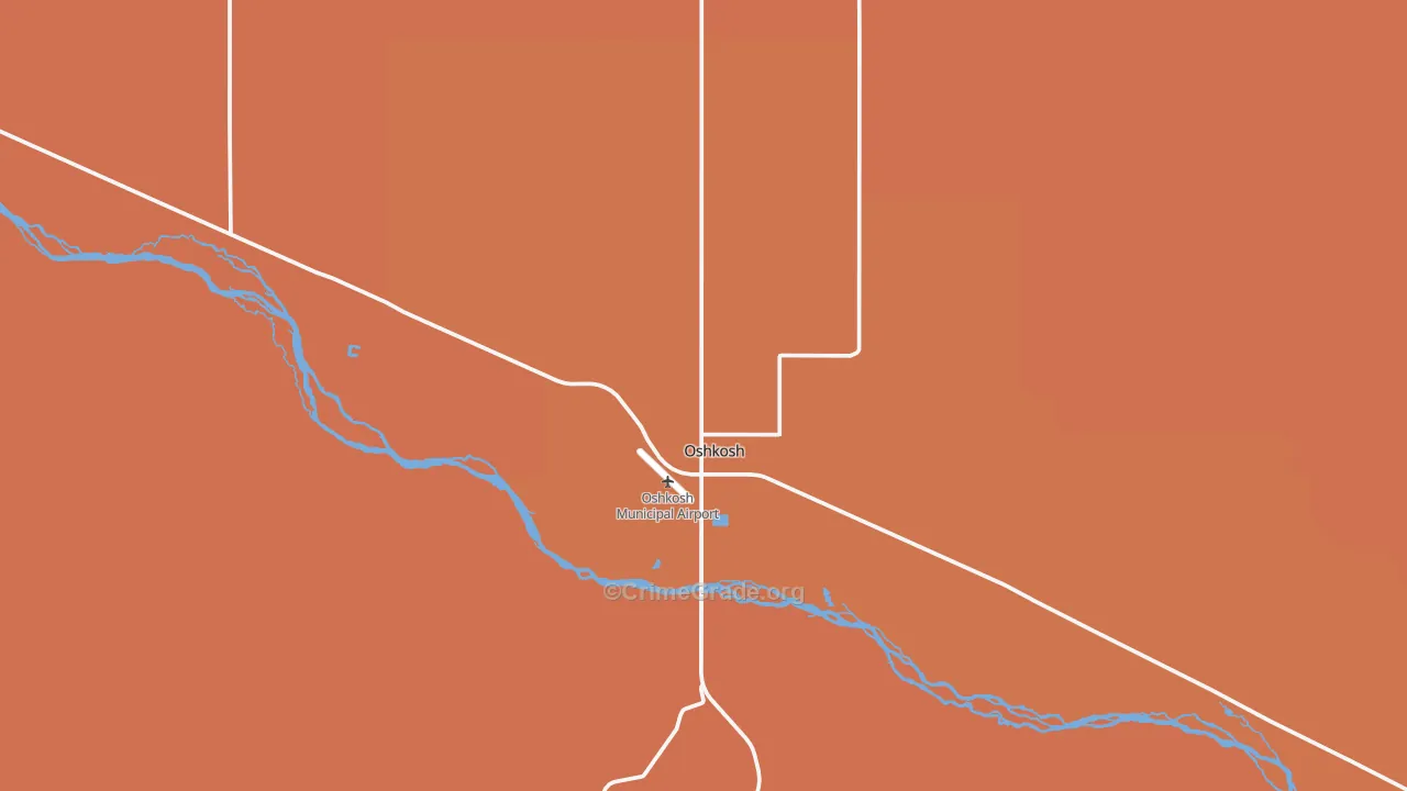 Oshkosh, NE Map of Vandalism Rates