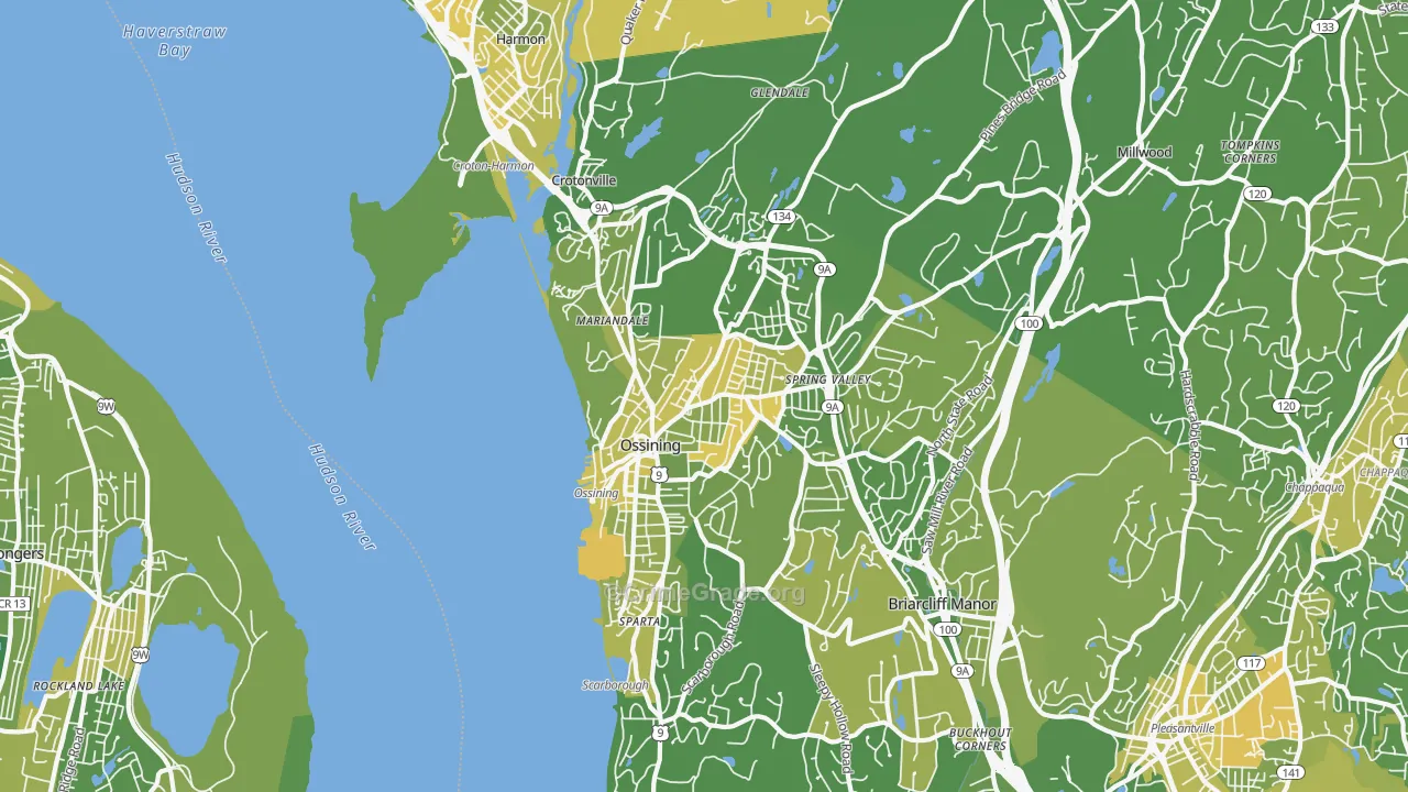 Ossining, NY Map of Vandalism Rates