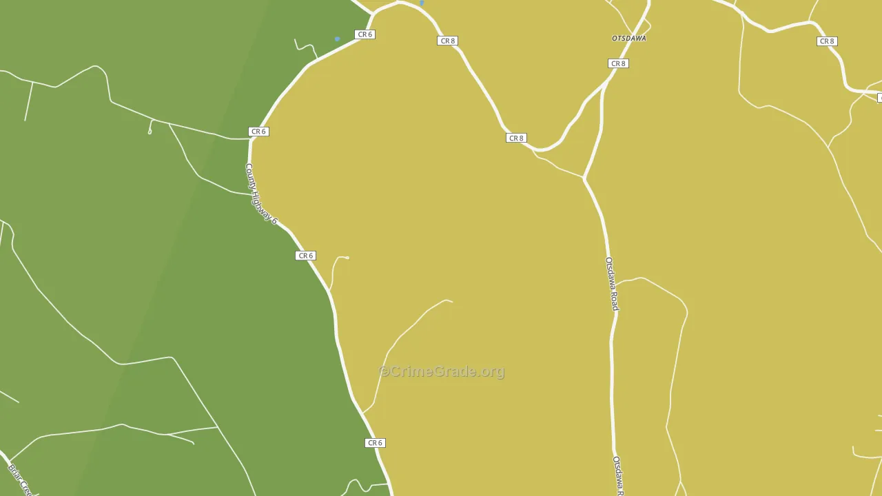Otsdawa, NY Map of Vandalism Rates