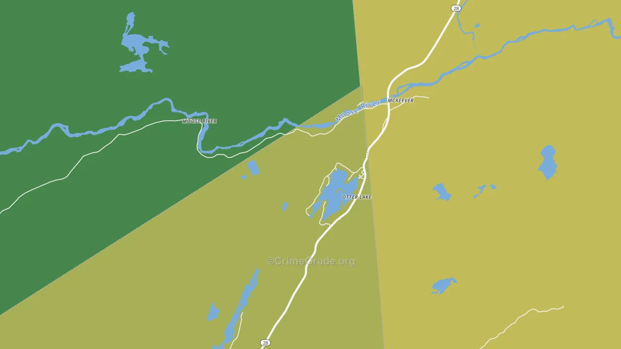 Otter Lake, NY Map of Vandalism Rates