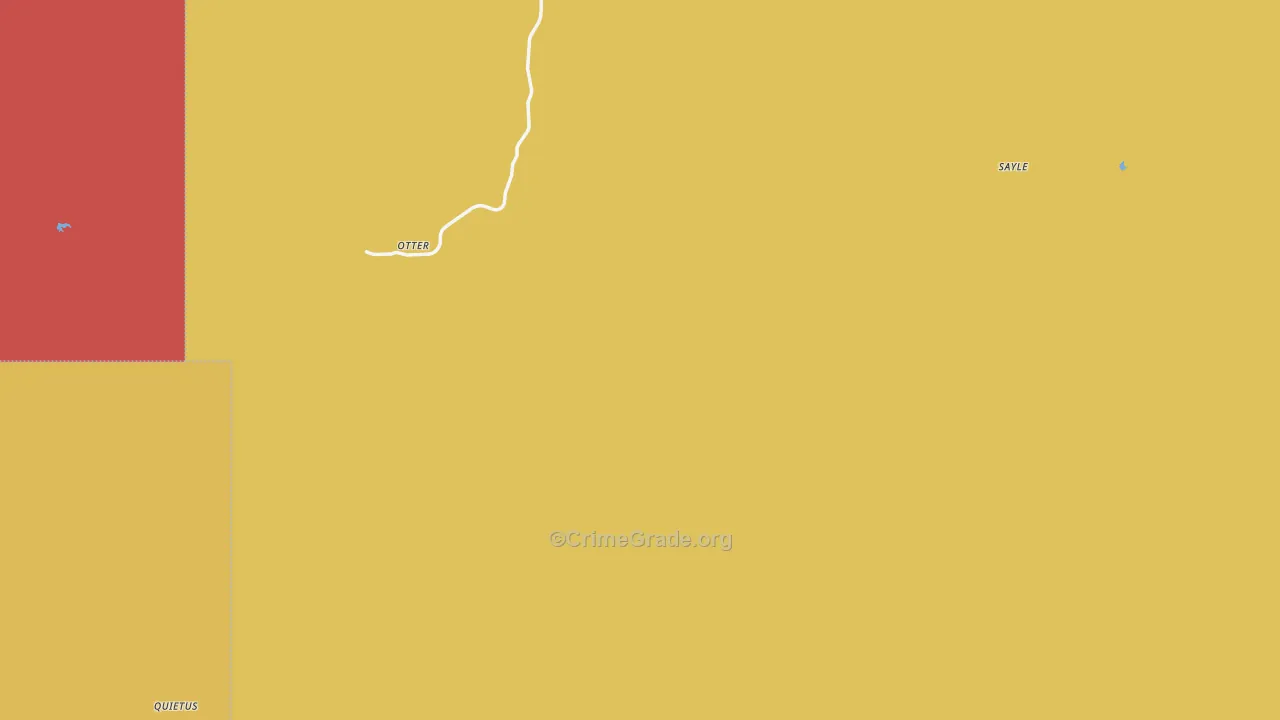 Otter, MT Map of Vandalism Rates