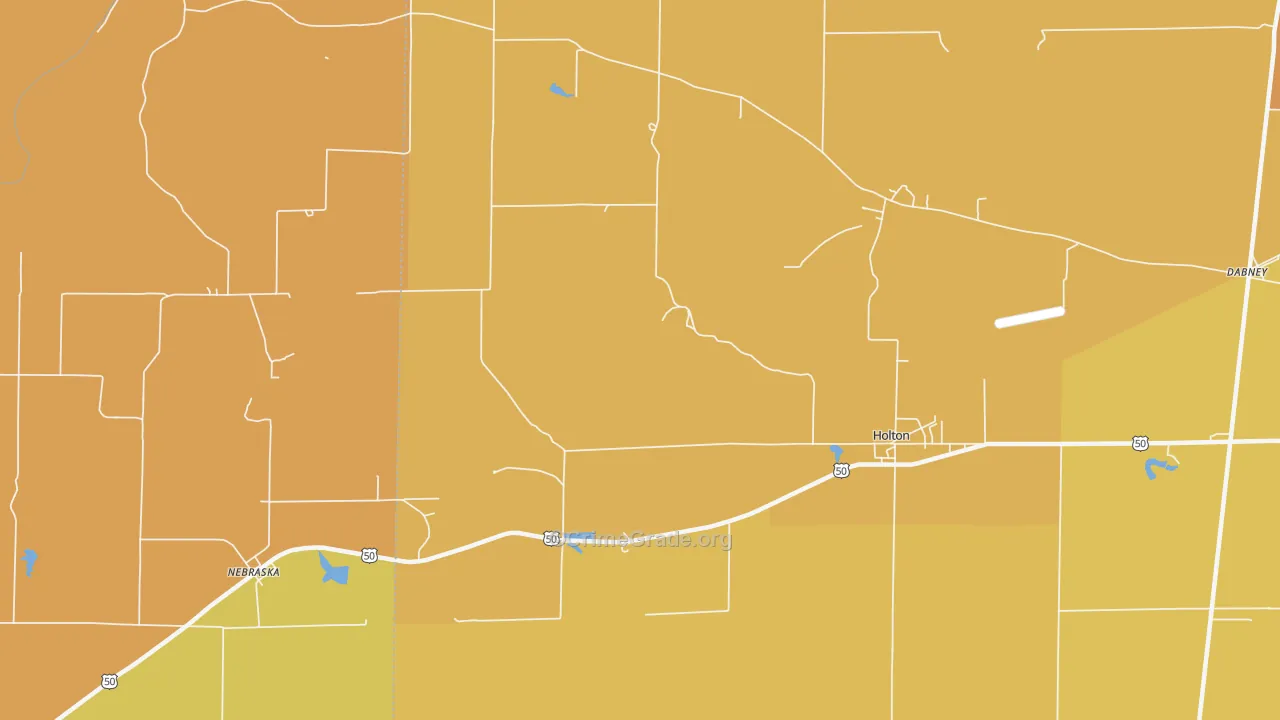 Otter Village, IN Map of Vandalism Rates