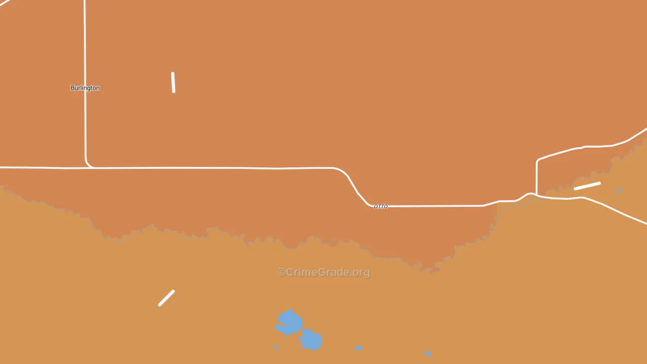 Otto, WY Map of Vandalism Rates