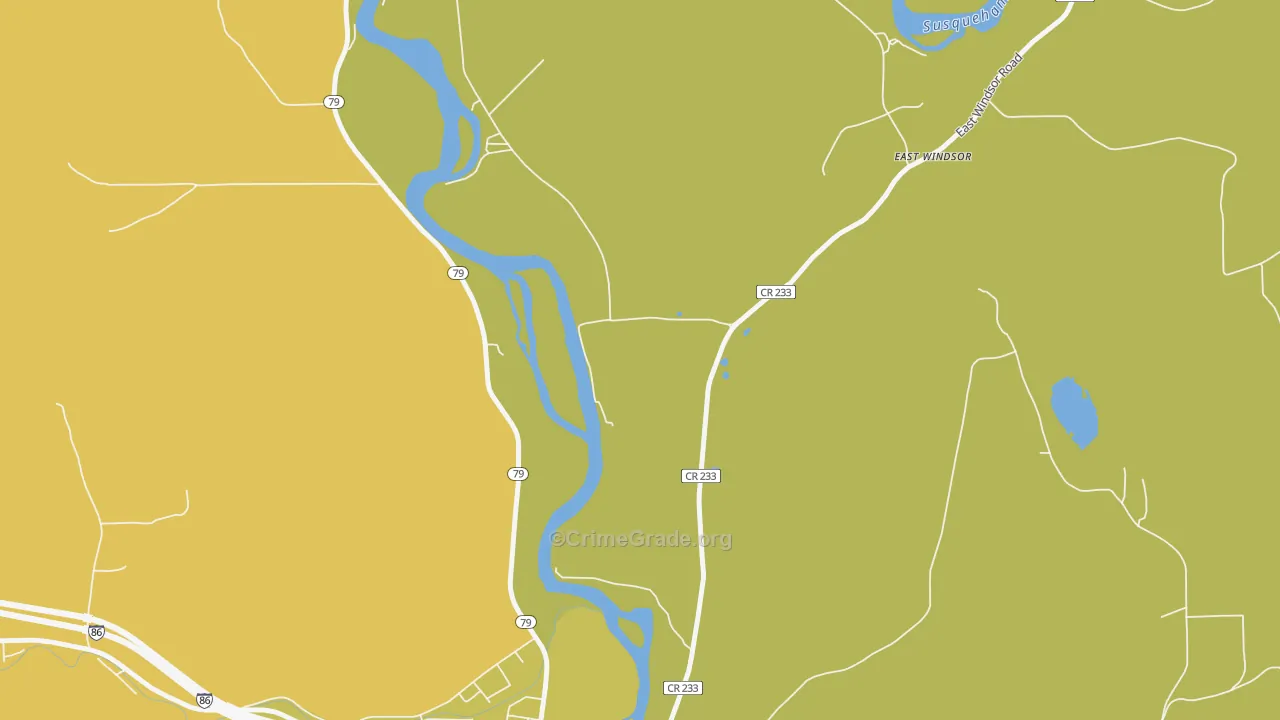 Ouaquaga, NY Map of Vandalism Rates