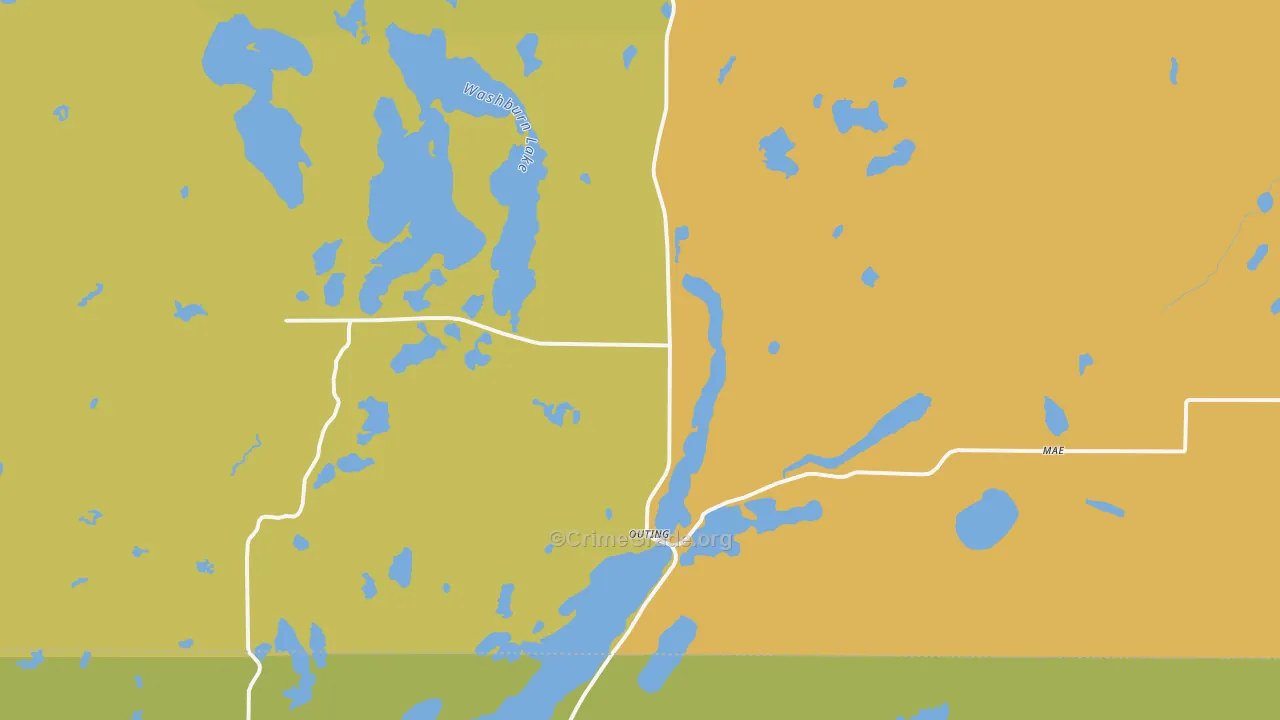 Outing, MN Map of Vandalism Rates