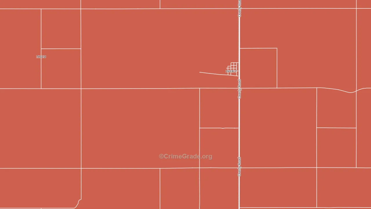 Overly, ND Map of Vandalism Rates