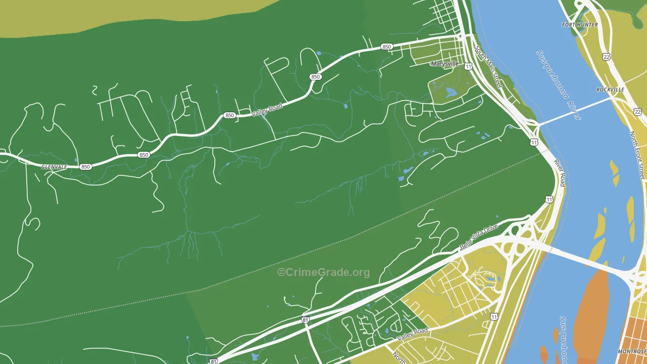 Overview, PA Map of Vandalism Rates