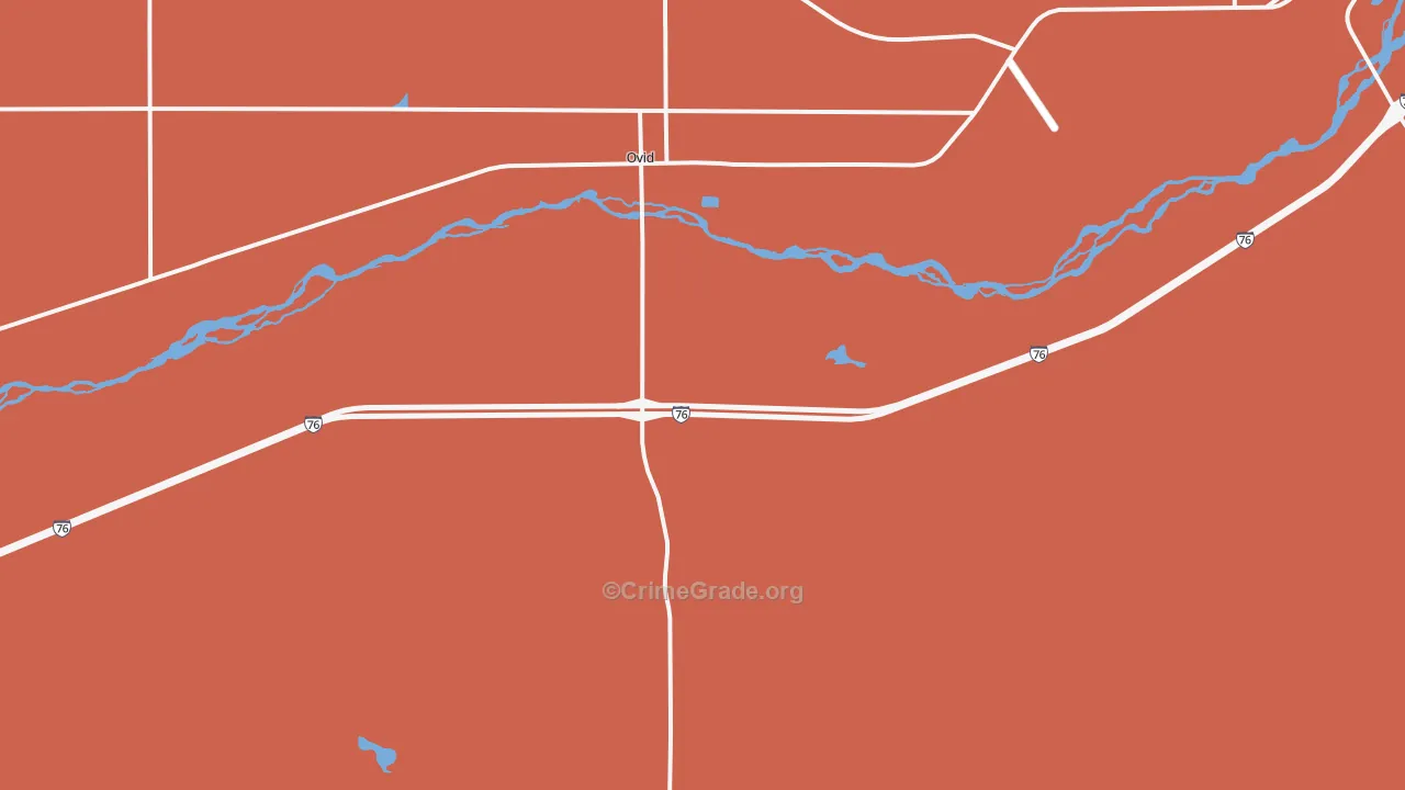 Ovid, CO Map of Vandalism Rates