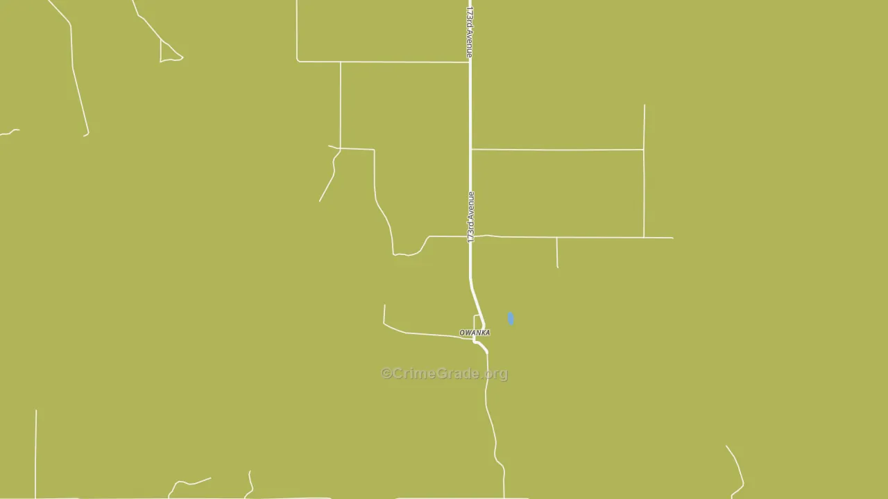 Owanka, SD Map of Vandalism Rates