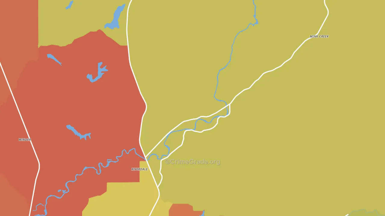 Oxford, ID Map of Vandalism Rates