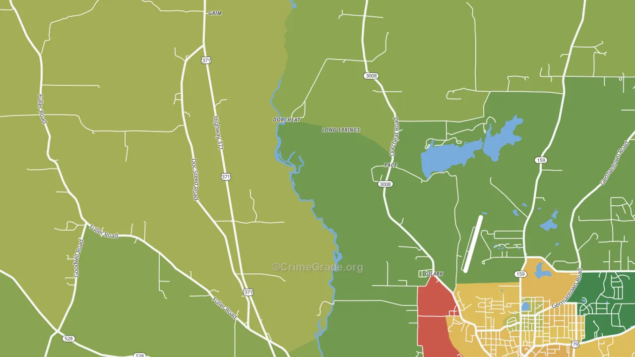 Pace, LA Map of Vandalism Rates