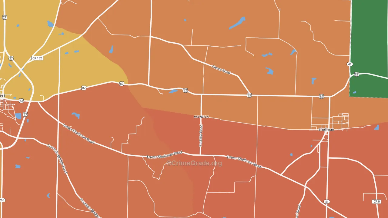 Pachitla, GA Map of Vandalism Rates