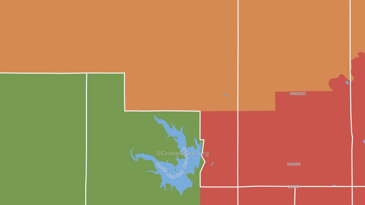 Padroni, CO Map of Vandalism Rates