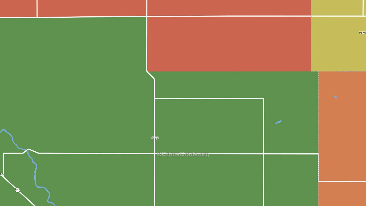 Page, NE Map of Vandalism Rates