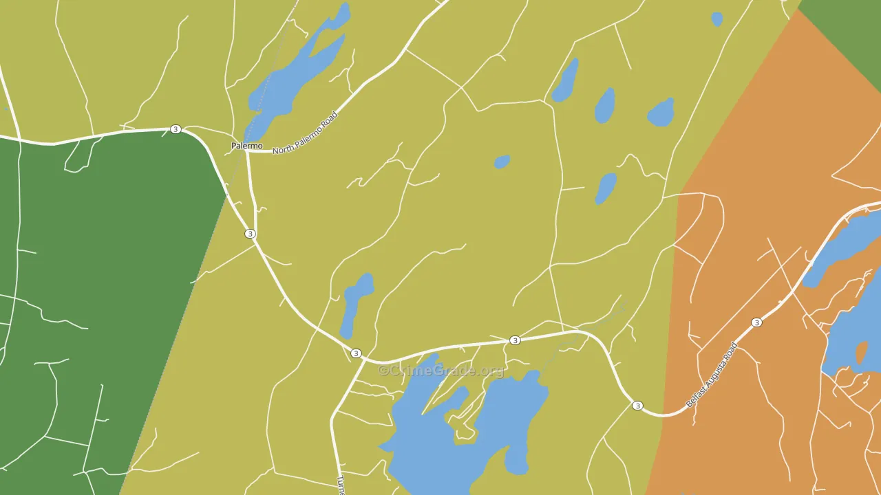 Palermo, ME Map of Vandalism Rates