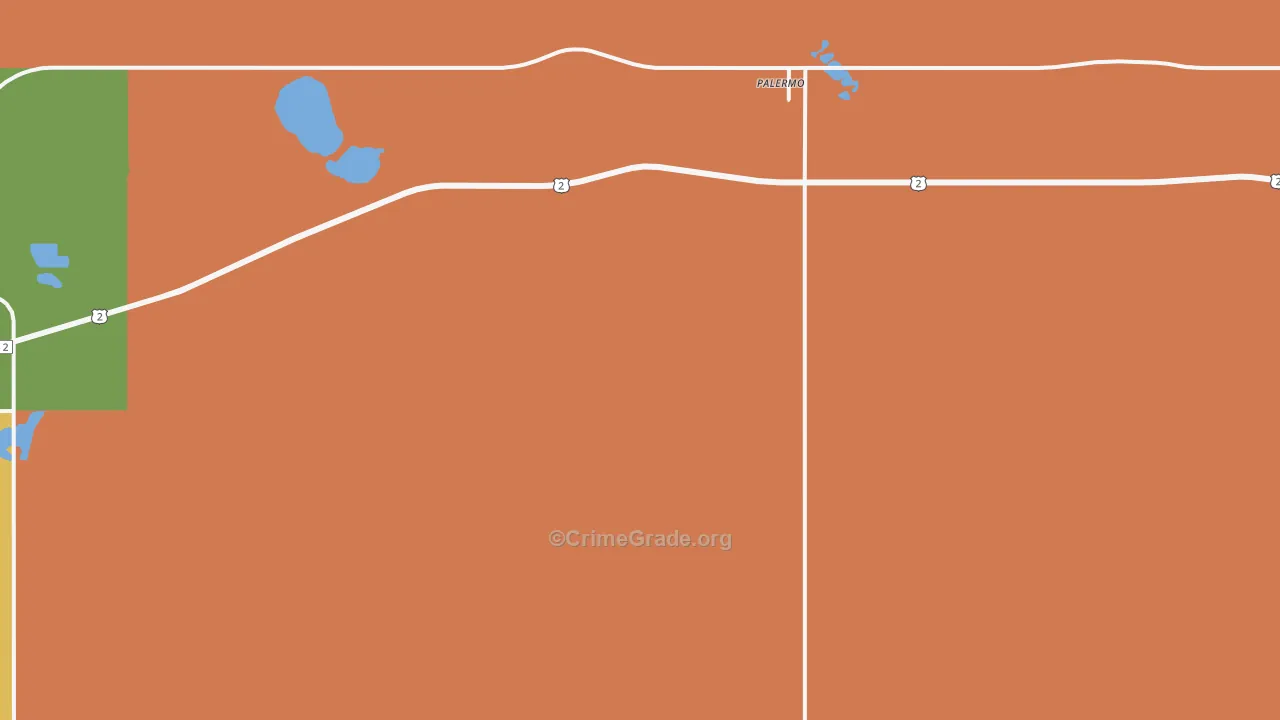 Palermo, ND Map of Vandalism Rates