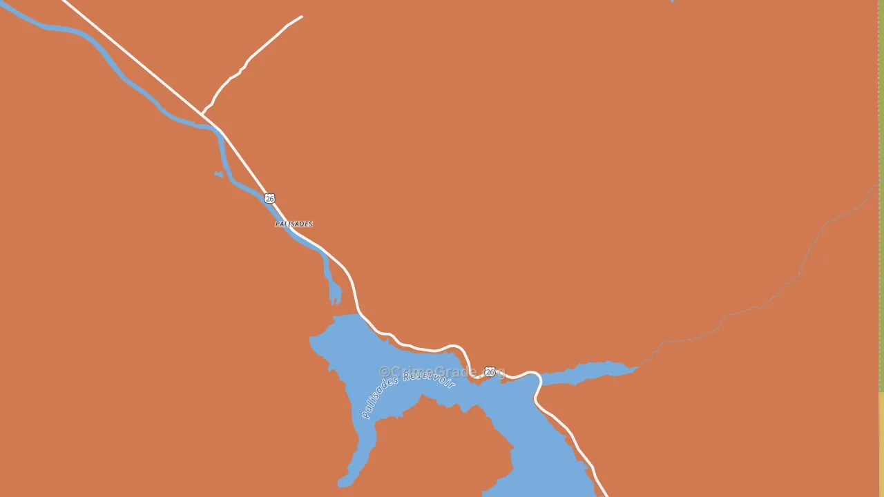 Palisades, ID Map of Vandalism Rates