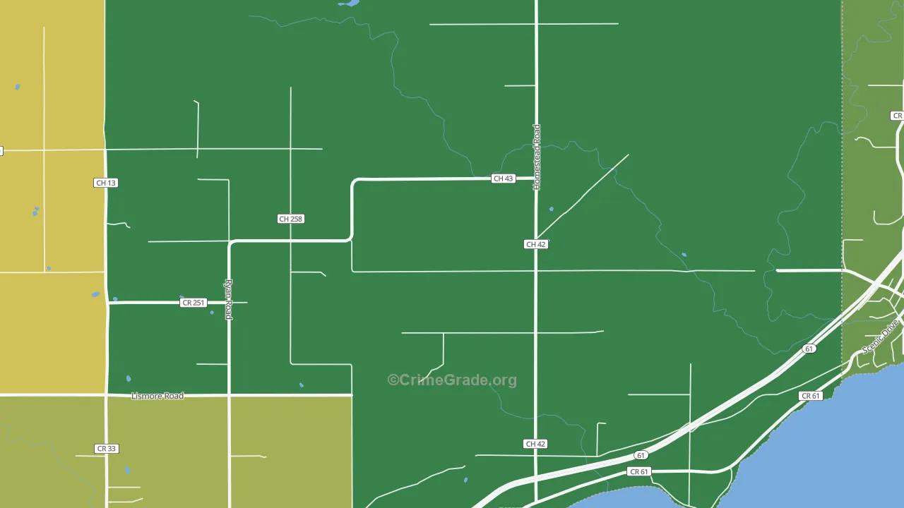 Palmers, MN Map of Vandalism Rates