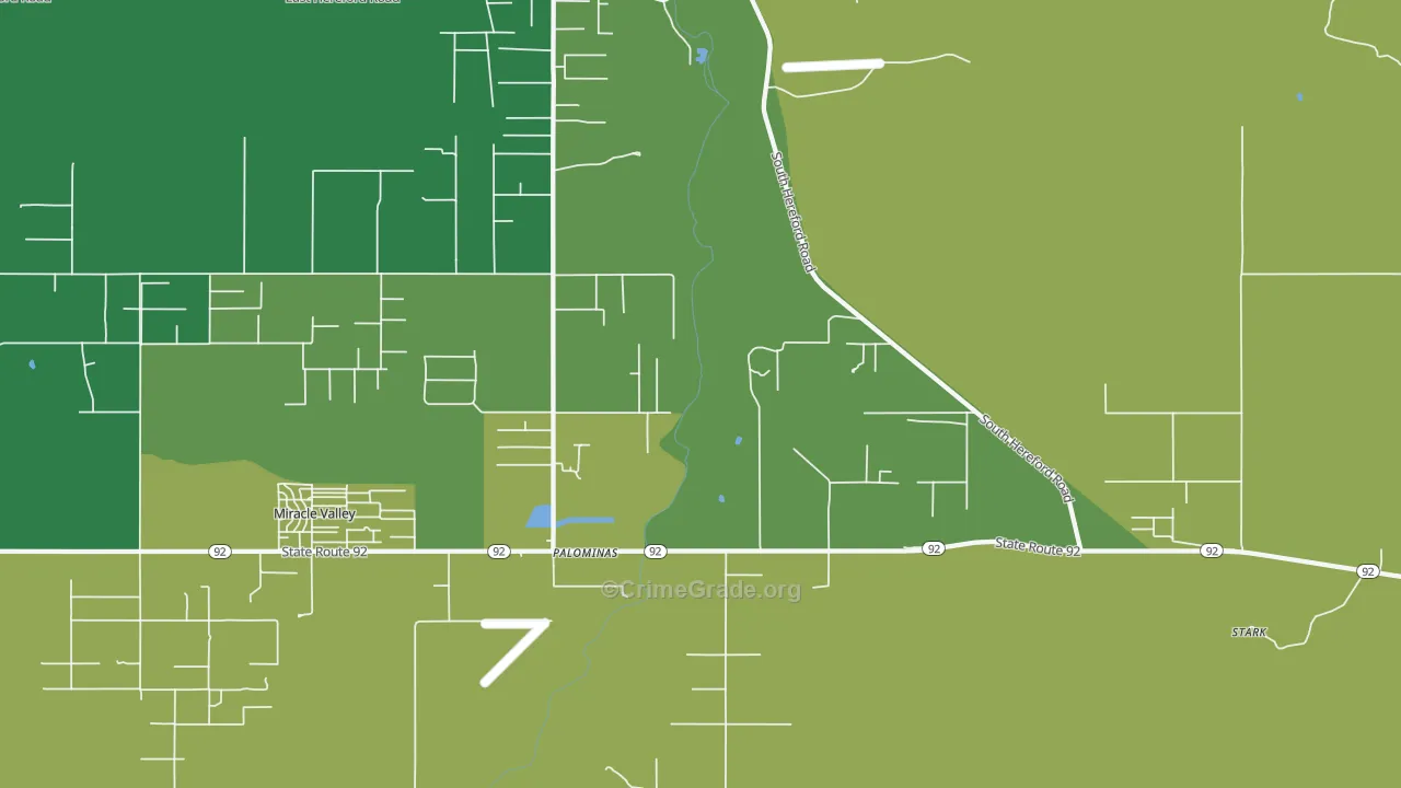 Palominas, AZ Map of Vandalism Rates