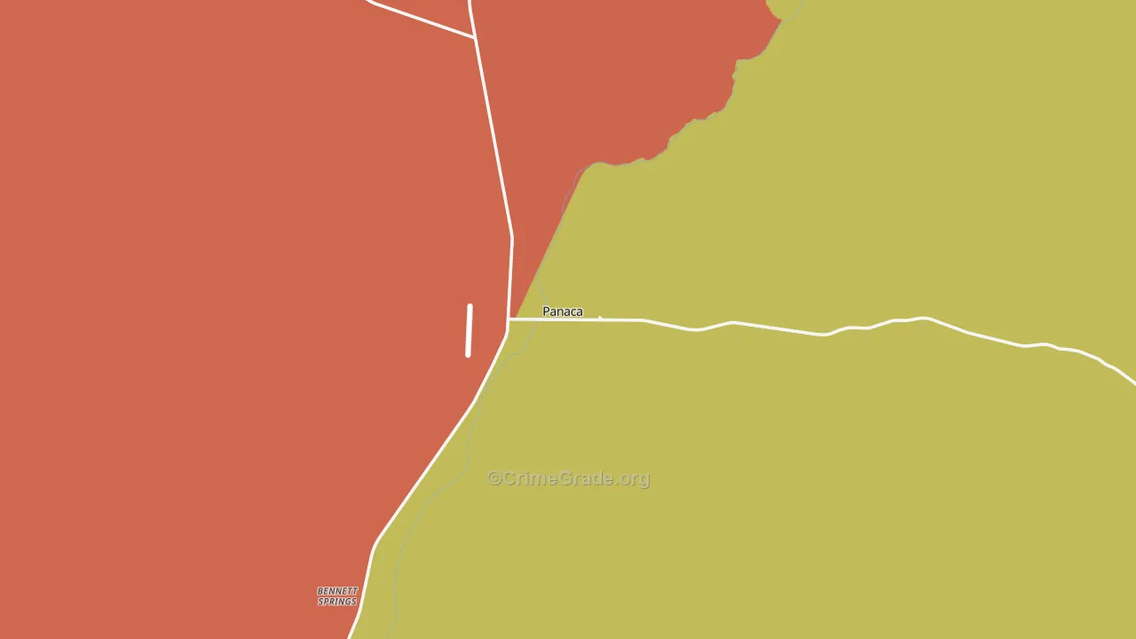 Panaca, NV Map of Vandalism Rates