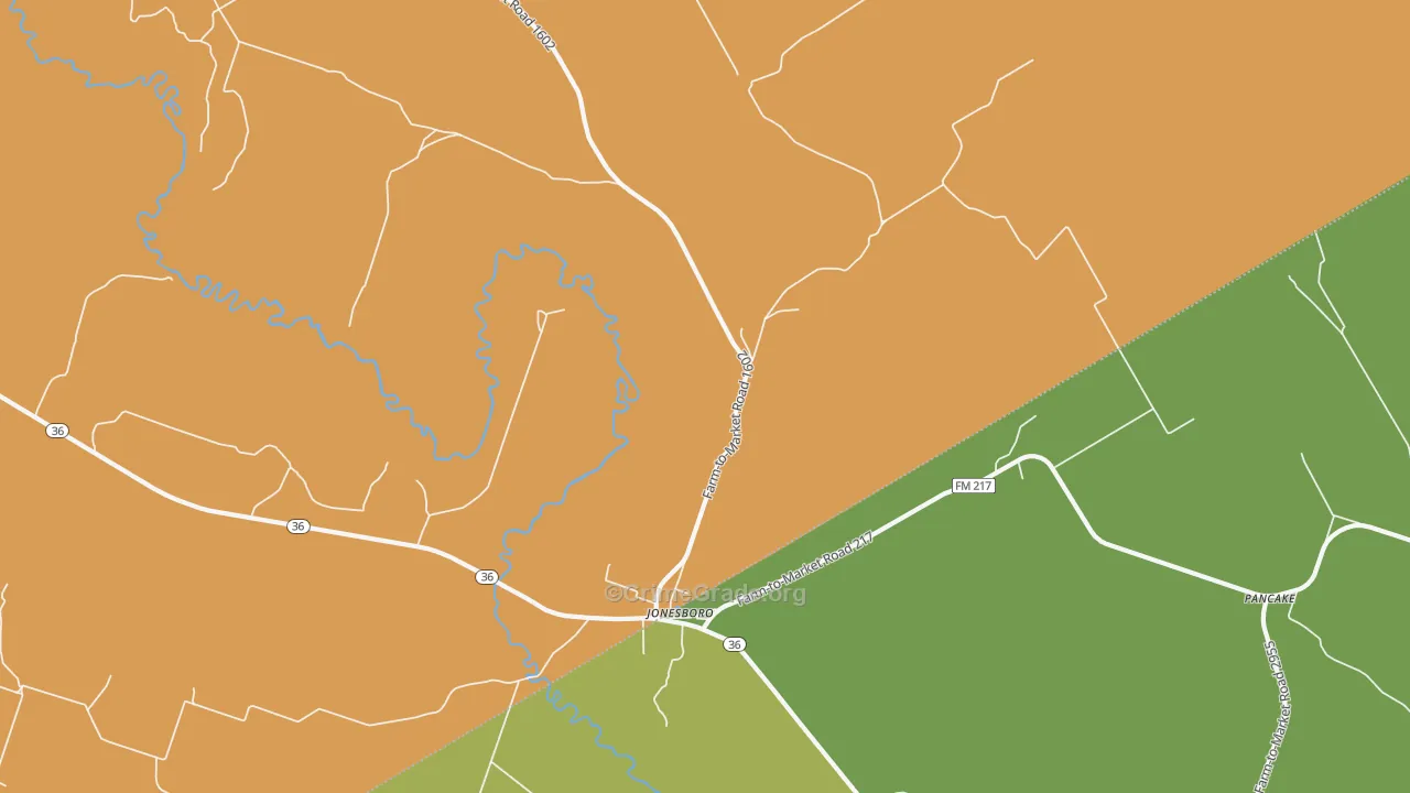 Pancake, TX Map of Vandalism Rates