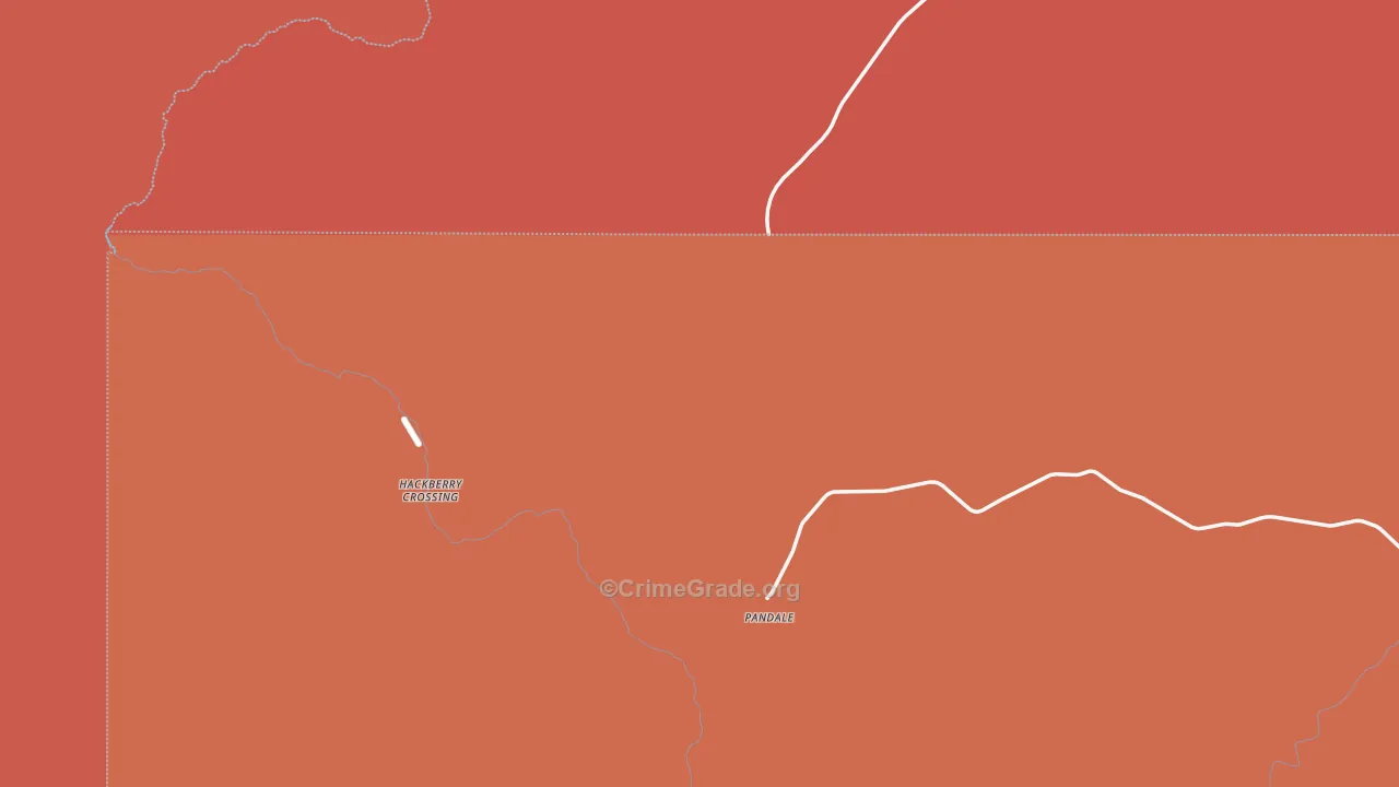 Pandale, TX Map of Vandalism Rates