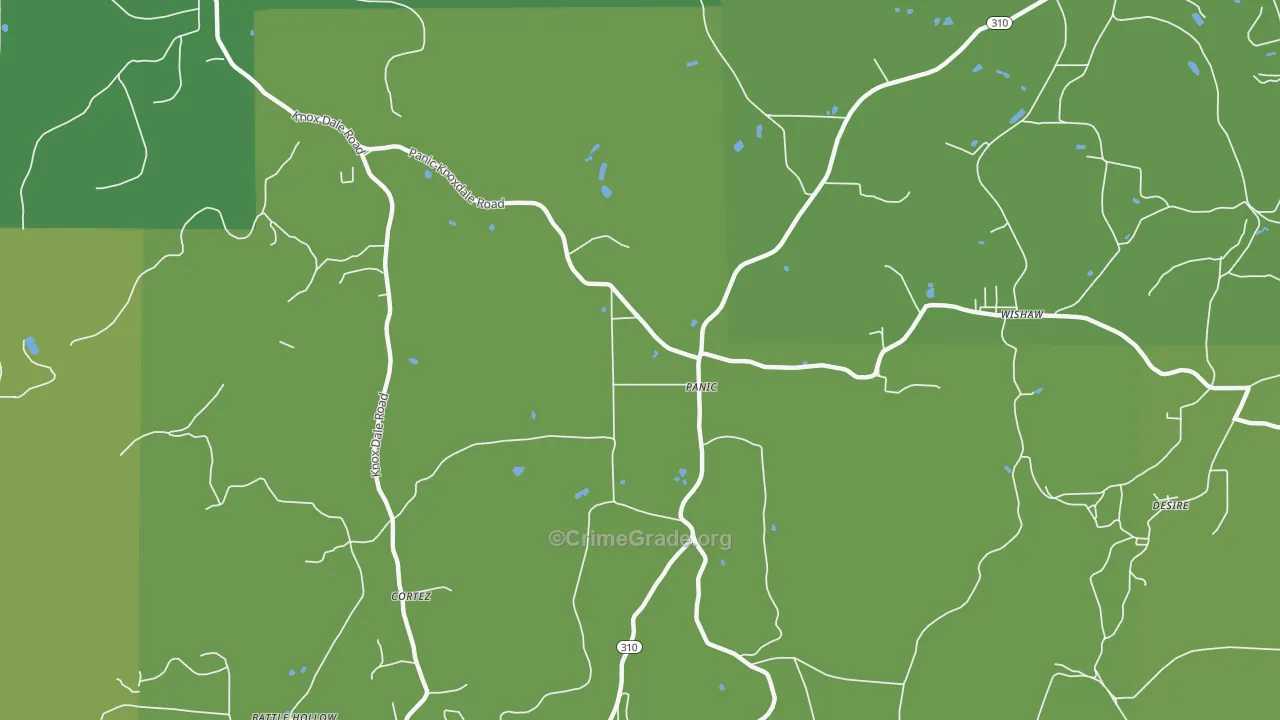Panic, PA Map of Vandalism Rates