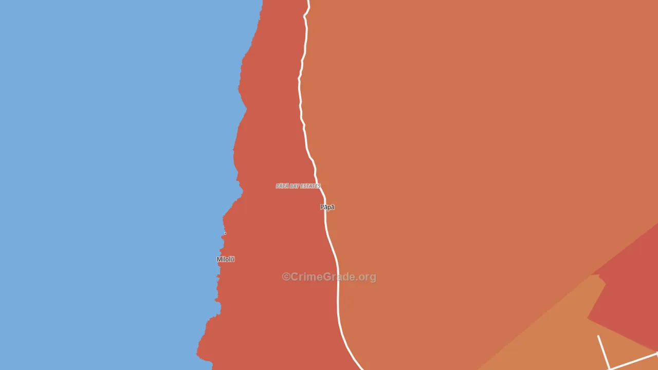 Papa, HI Map of Vandalism Rates