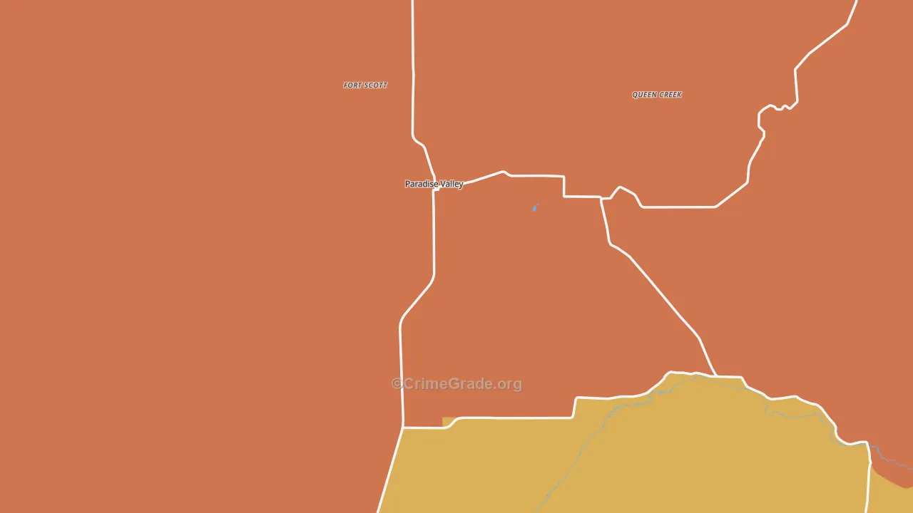 Paradise Valley, NV Map of Vandalism Rates
