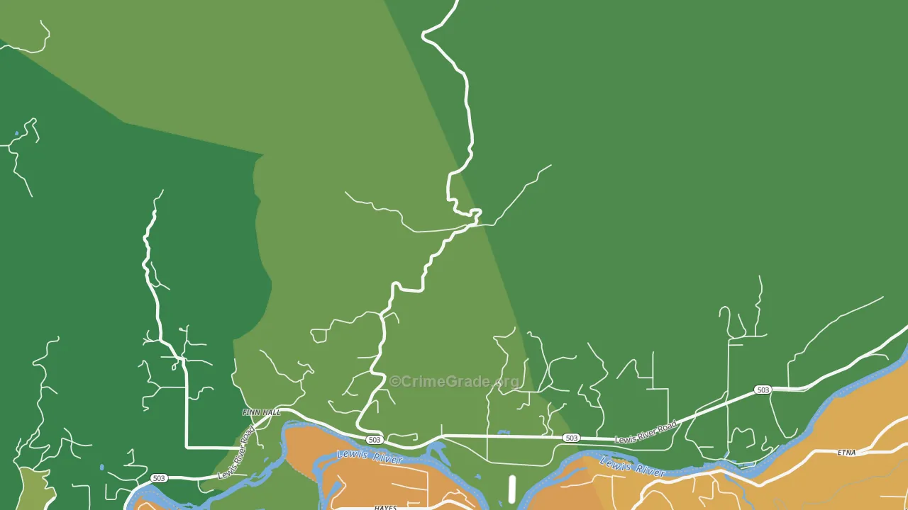 Paradise, WA Map of Vandalism Rates
