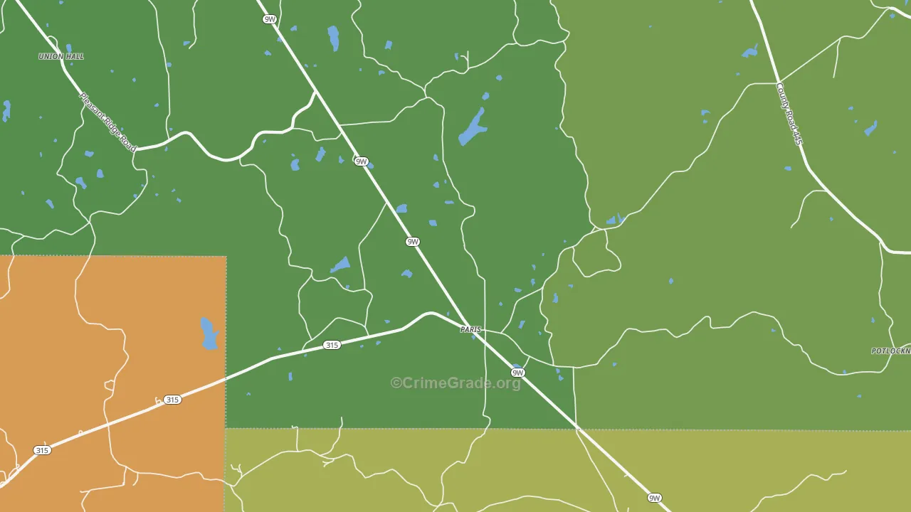 Paris, MS Map of Vandalism Rates